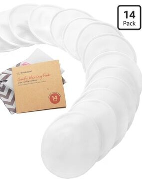 🩷 NWT KeaBabies Comfy Nursing Pads – Large (14 Count) Reusable Breast Pads